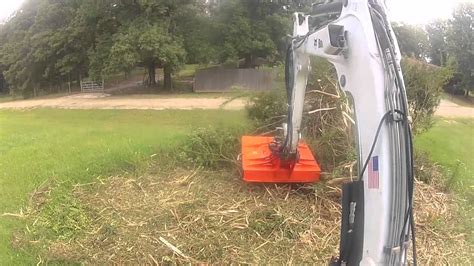 homemade mini excavator mower|mini excavator bush hog attachment.